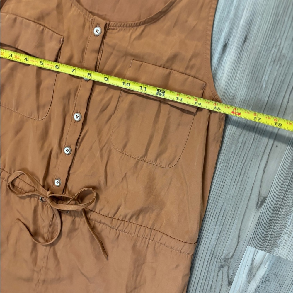 Hyfve Brown Button-Front Romper - image 7